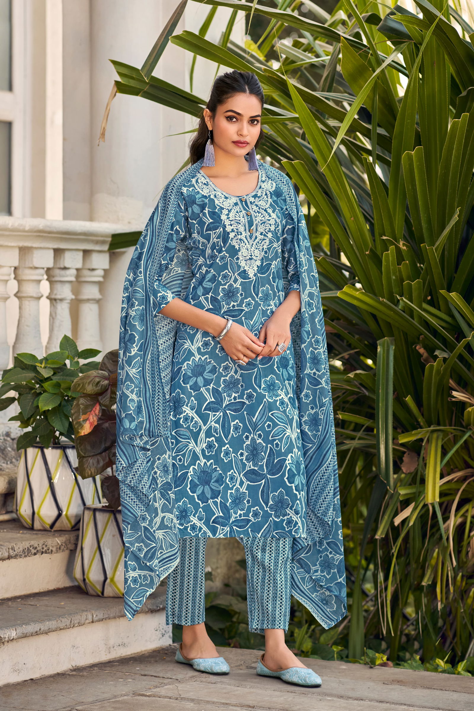 Summer Saga By Tips And Tops Cotton Kurti With Bottom Dupatta Exporters In India